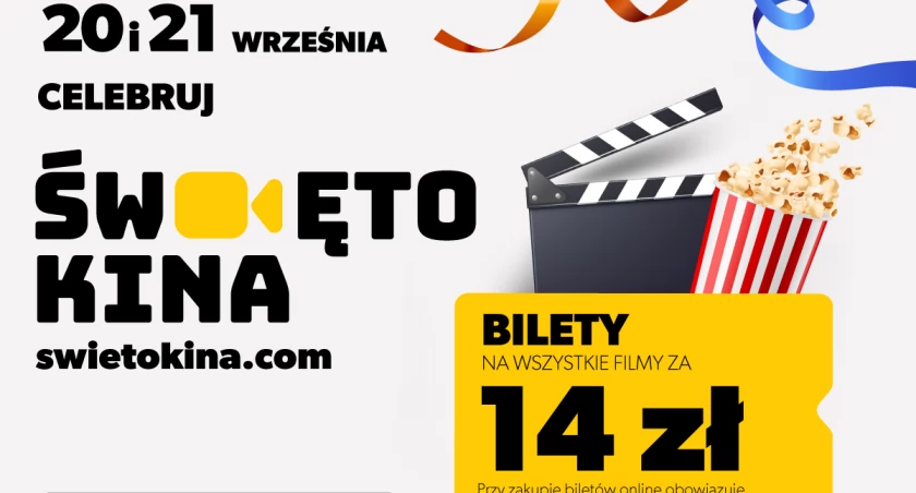 Helios Łomża zaprasza na Święto Kina – bilety za 14 złotych i moc filmowych nowości!