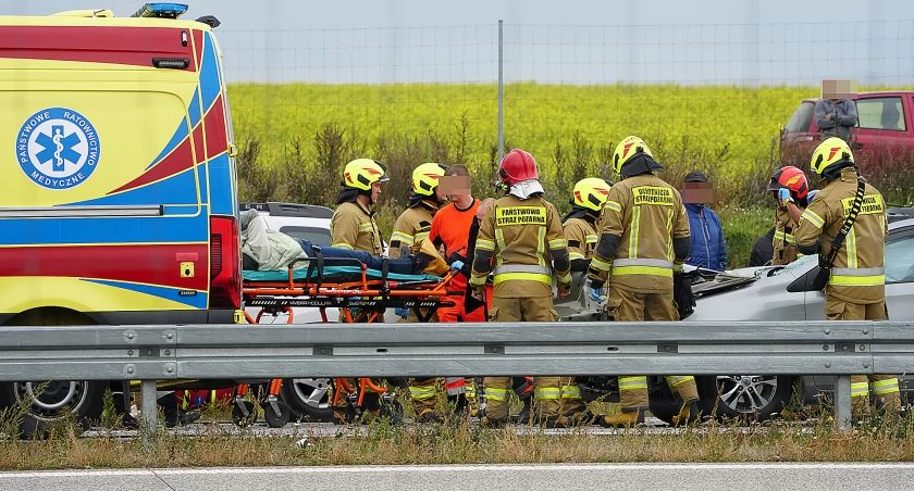 Poważny wypadek na obwodnicy Łomży. Zablokowana Via Baltica [FOTO]