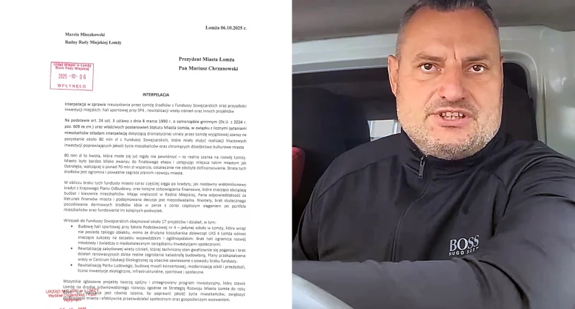 Interpelacja z drogi. Radny Mieczkowski jedzie z pytaniami – i bez zapiętych pasów [VIDEO]