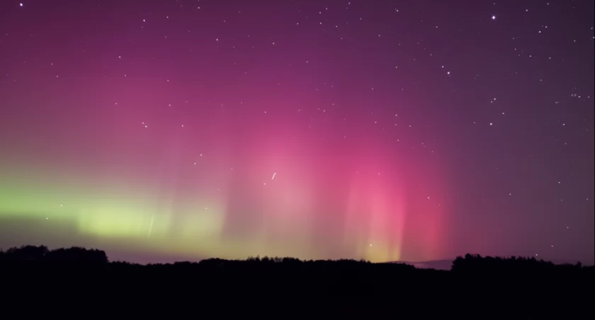Nad Jedwabnem pojawiła się zorza polarna [FOTO]