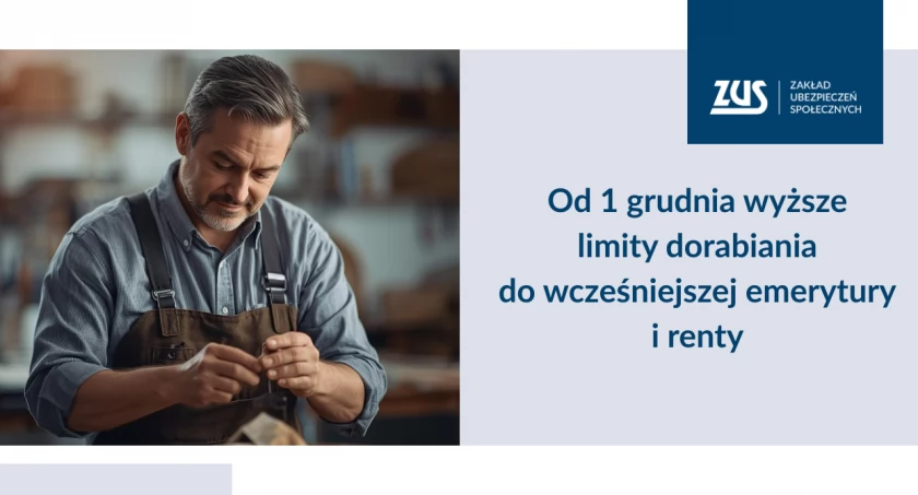 Od grudnia wcześniejsi emeryci i renciści mogą dorobić więcej
