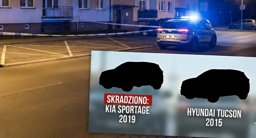 Nocą w Łomży z parkingów zniknęły dwa SUV-y
