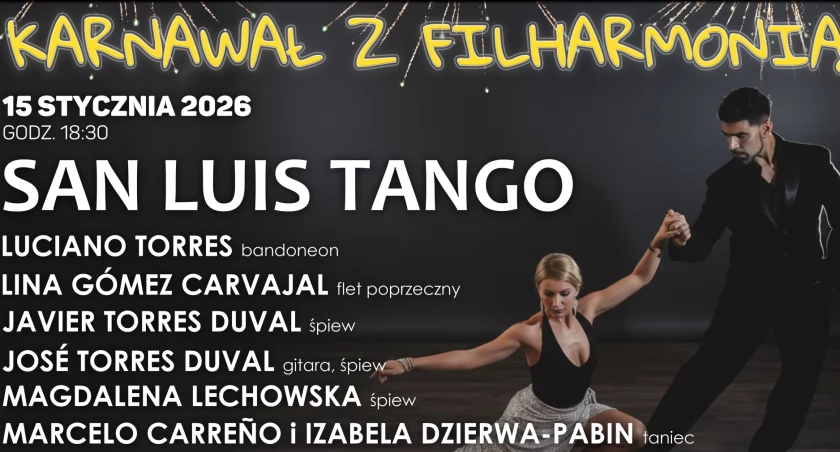 Mistrzowie tanga z gorącej Argentyny w łomżyńskiej Filharmonii Kameralnej