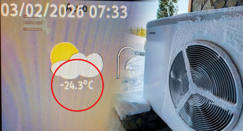 Lodowata noc w Konarzycach. Kiedy termometry pokazały -24 stopnie, mieszkańcy zostali bez jednej fazy zasilania