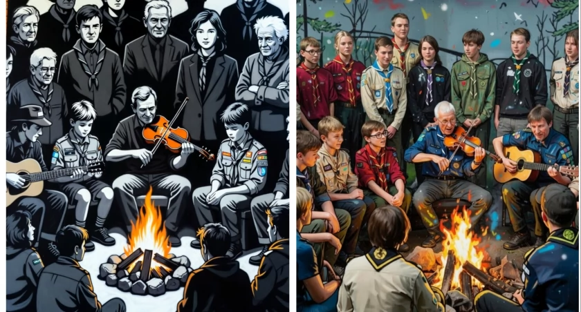 Mural przy harcówce ma pokazać wartości i tradycje ZHP w Łomży [FOTO]