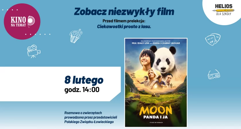 „Moon: Panda i ja” – nowy familijny hit i edukacyjne spotkanie w kinie Helios w Łomży