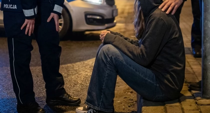 Siedem godzin niepewności i szczęśliwy finał. Łomżyńscy policjanci odnaleźli 13-latkę