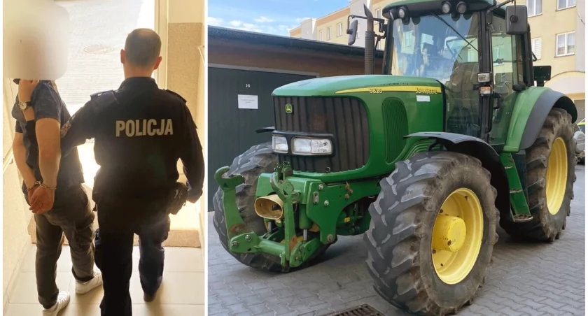 Kradzież na oczach właściciela! 20-latek uciekał skradzionym ciągnikiem