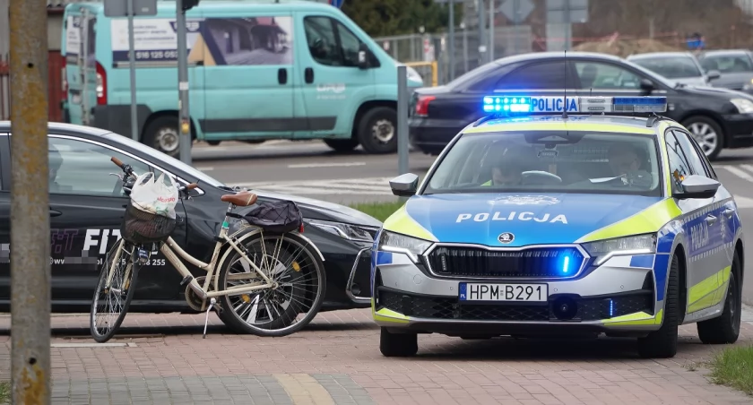 Rowerzystka zderzyła się z Toyotą