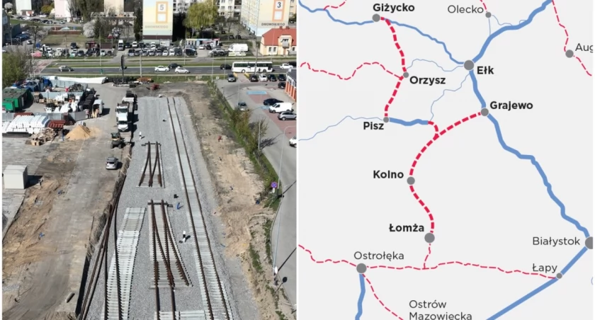 Zamiast na Pisz, szprycha odbije na Grajewo. Wojsko i analizy zmieniły kolejową mapę dla Łomży