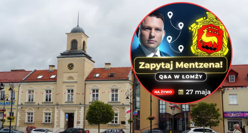 Wpadka sztabu Mentzena w Łomży? Ratusz żąda usunięcia herbu