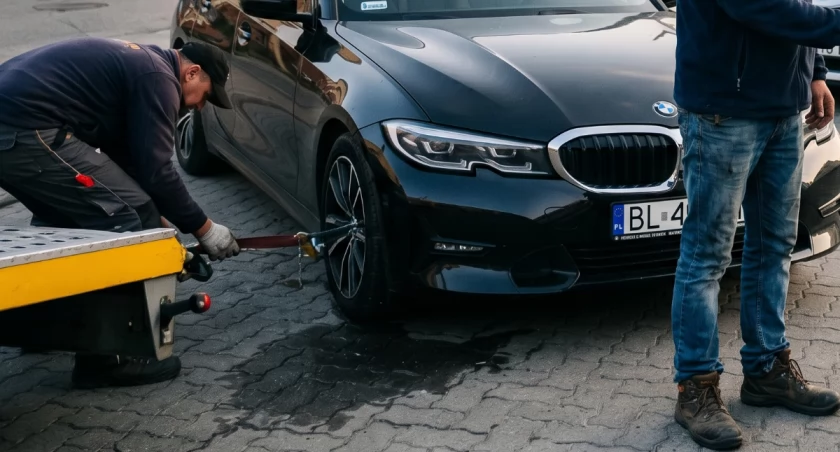 Uciekał BMW i chował się pod tirem. 34-latek z 2,3 promila zatrzymany przez obywateli