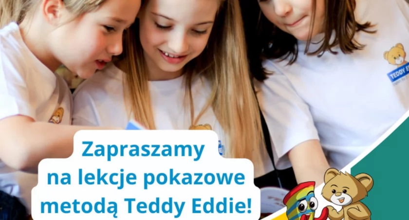Bezpłatne zajęcia pokazowe z języka angielskiego dla dzieci w AndJoy i to aż w liczbie nawet do 4 godzin! Nauka przez zabawę z misiem Teddy Eddie