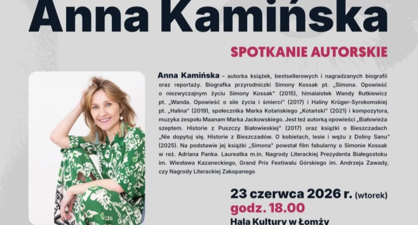 „Herstory – odkryj kobiecą siłę w książkach”. Spotkanie z Anną Kamińską w Hali Kultury