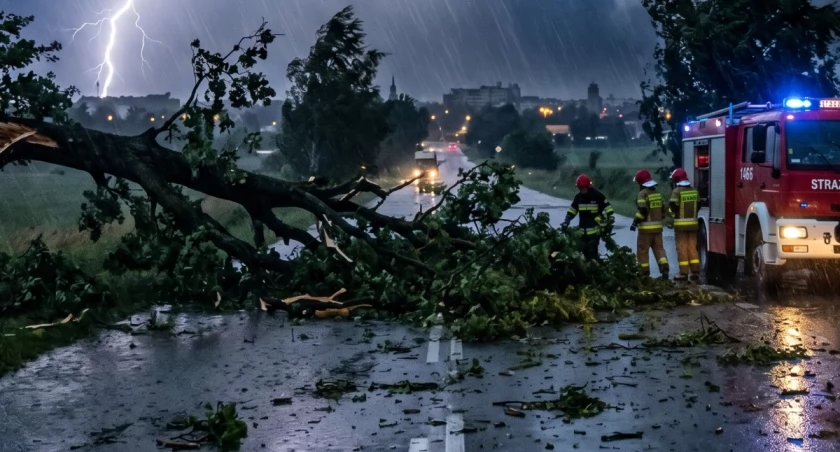 Najpierw skwar, potem nawałnice. Trudna niedziela w Łomży i regionie