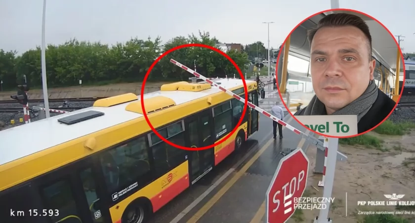 Afera z pociągiem i autobusem. Prezes MPK punktuje fatalne oznakowanie przejazdu 