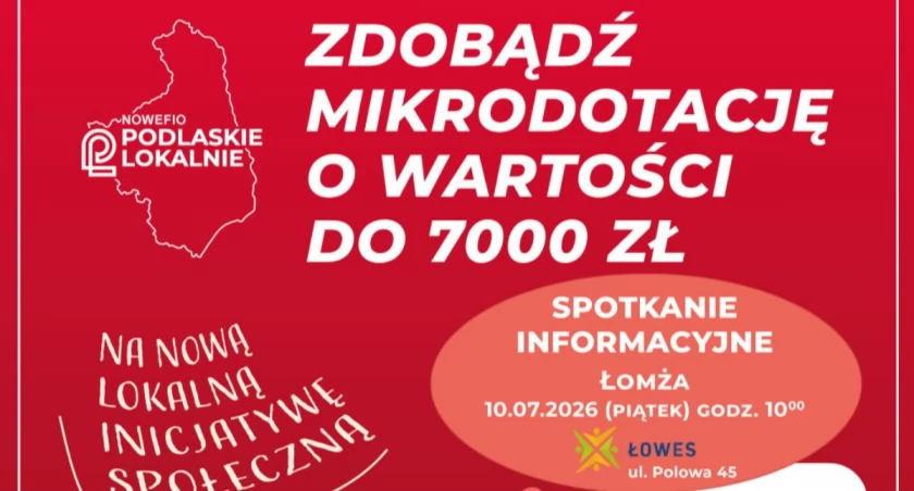 W Łomży o mikrodotacjach dla lokalnych inicjatyw społecznych