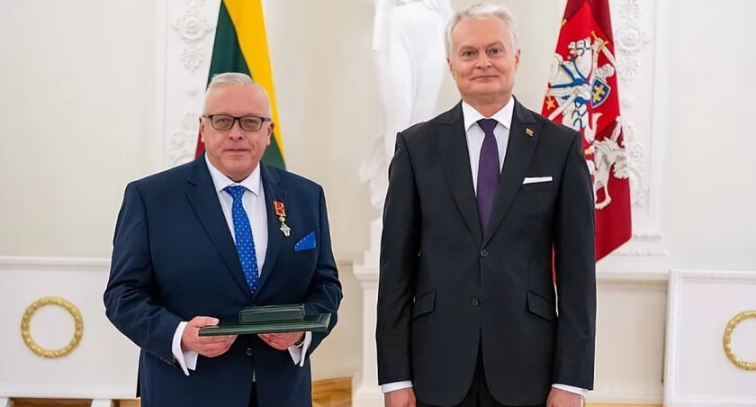 Zbudował obwodnicę Łomży, dostał order od prezydenta Litwy