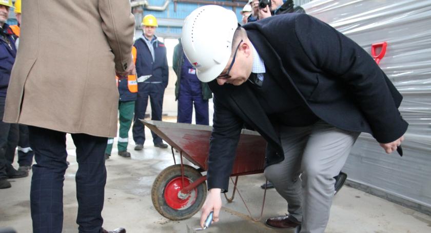 MPEC Łomża: Wmurowanie aktu erekcyjnego pod kocioł na biomasę [FOTO i VIDEO]