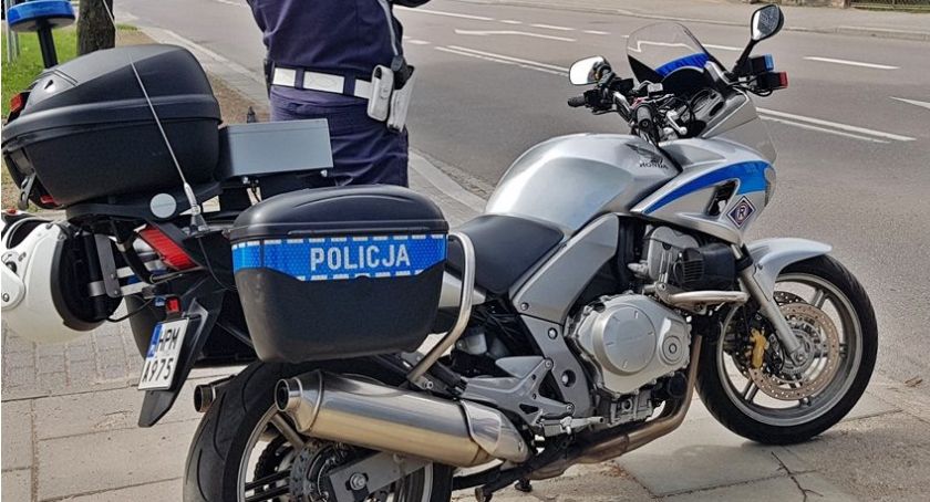 Przewróćił motocykl i chciał uciec 