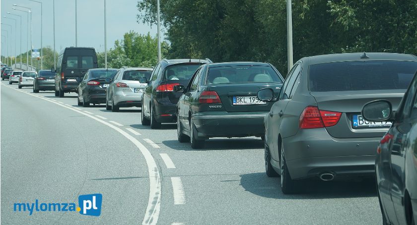 Łomża – Piątnica: Olbrzymie korki na obu mostach [FOTO]