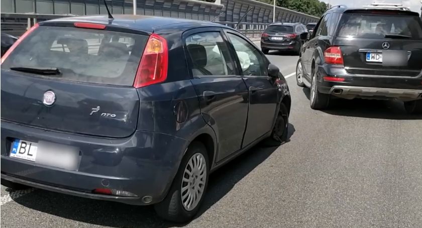 Obywatelskie zatrzymanie na S8. Autem kierował mieszkaniec Łomży? [VIDEO]