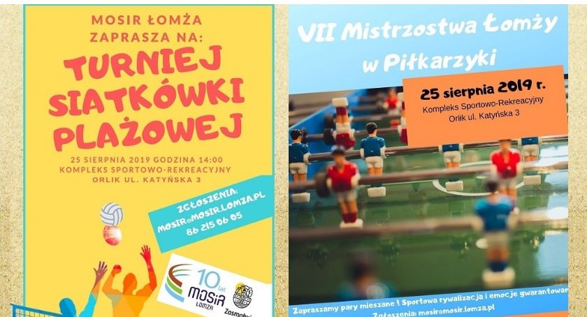 Piłkarzyki czy siatkówka plażowa? Ostatni moment na zapisy