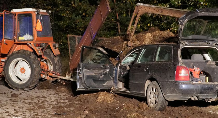 Śmierć na drodze do Łysych! Część rozrzutnika zabiła kierowcę ciężarówki [FOTO]