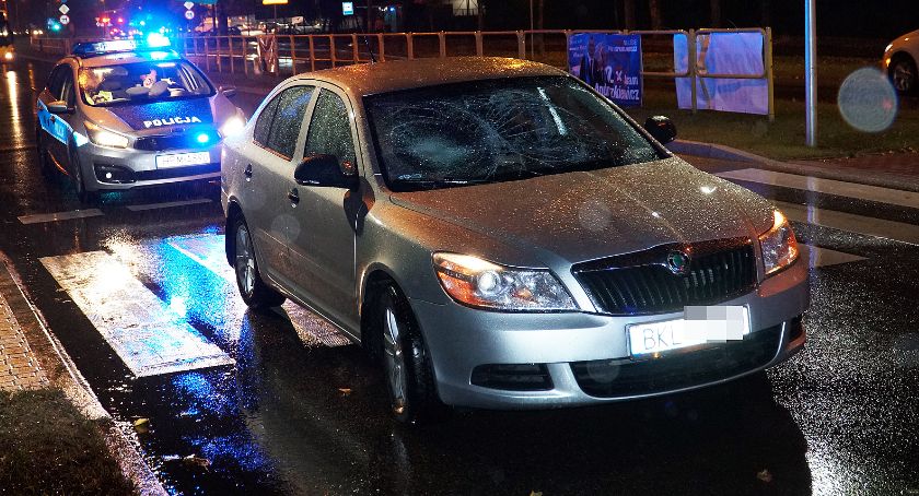 Potrącenie na alei Piłsudskiego! Dwie osoby w szpitalu [FOTO]