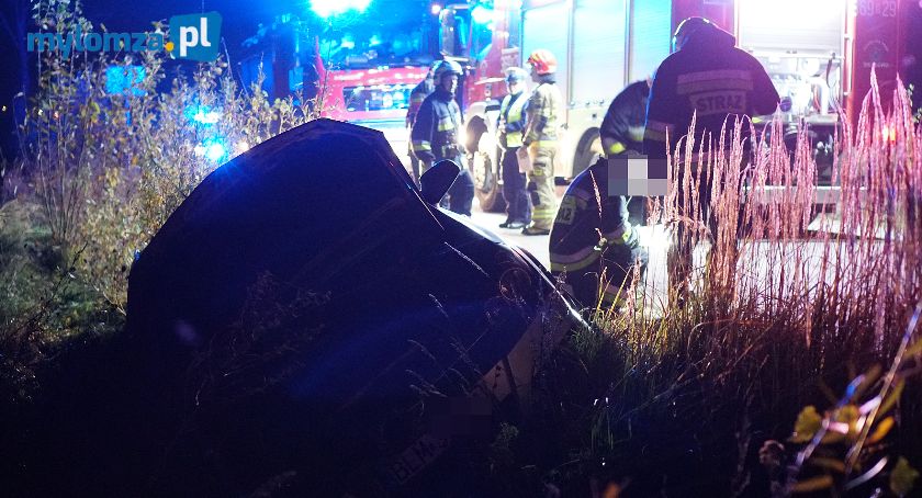 Gm. Śniadowo: Na „podwójnym gazie” wjechał do rowu [FOTO]