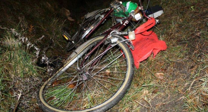 Pijany rowerzysta wjechał w radiowóz