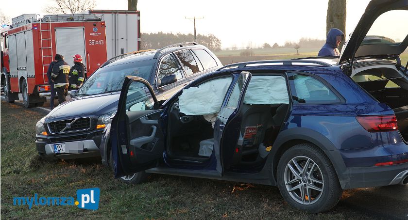 Wypadek dwóch samochodów na DK63 [FOTO]