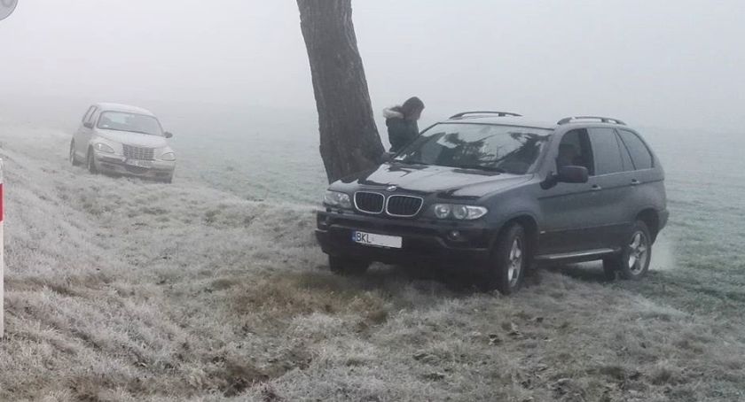 Ślisko na drogach! Niektórzy już się o tym przekonali