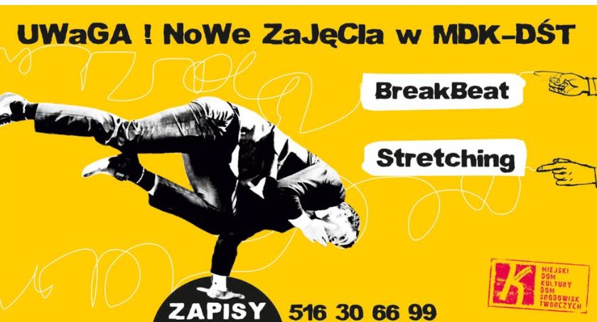 MDK-DŚT zaprasza na breakbeat i stretching