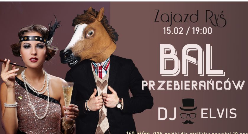 Karnawałowy bal w Rysiu. Przebierz się i wygraj nagrodę!