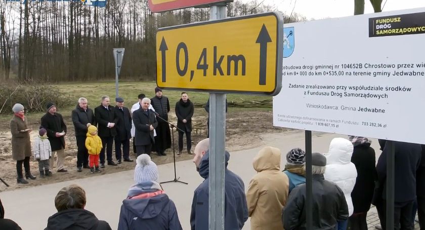 Nowe drogi wiejskie w gminie Jedwabne [VIDEO]