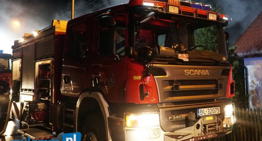 Poranny pożar domu w gminie Piątnica