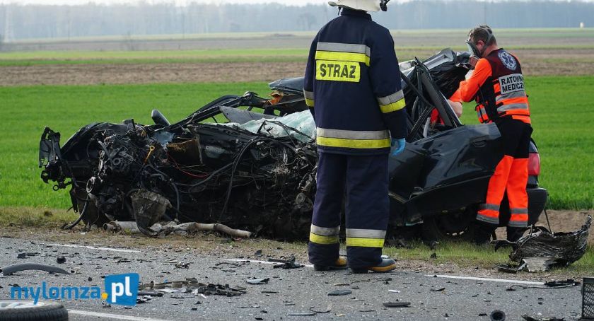 25-letni mieszkaniec Łomży ofiarą wypadku na DK61