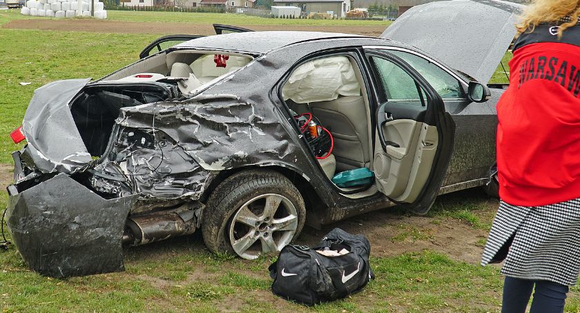 Skasowana honda! Więcej szczęścia niż… [FOTO]
