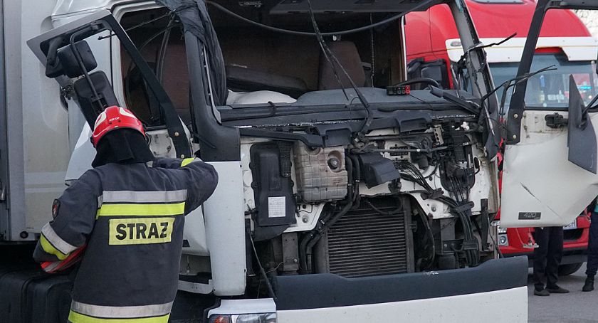 Kisielnica: Wybuch gazu w kabinie TIR-a [FOTO i VIDEO]