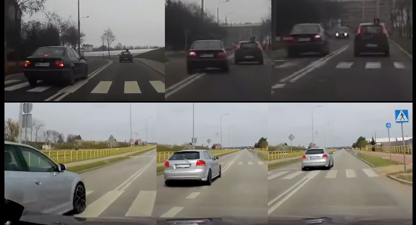 Nieodpowiedzialne wyczyny łomżyńskich kierowców trafiły do sieci [VIDEO]