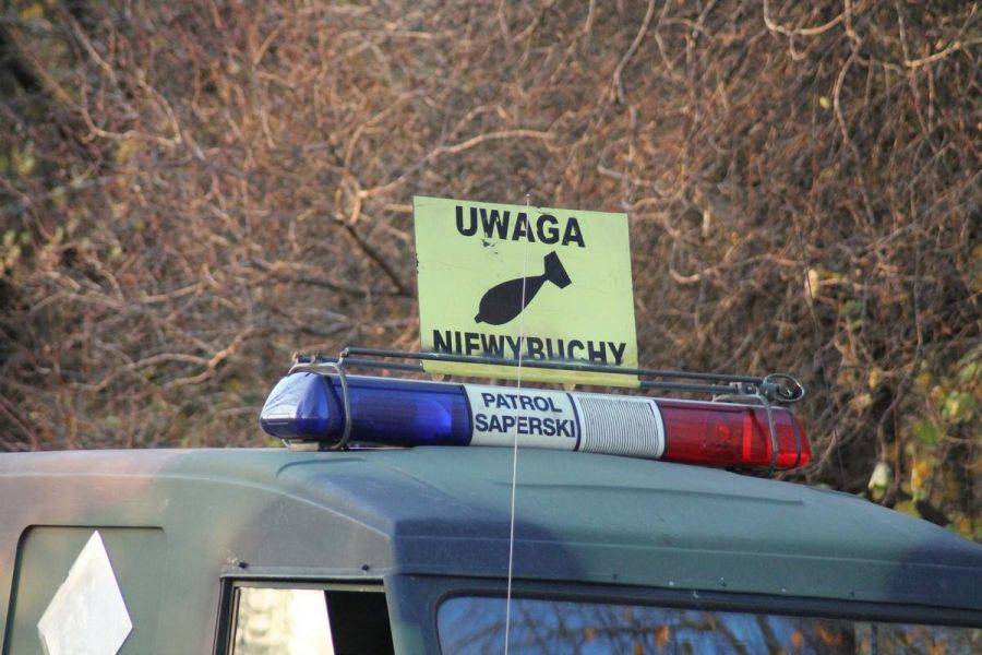 Pocisk artyleryjski znaleziony w Piątnicy
