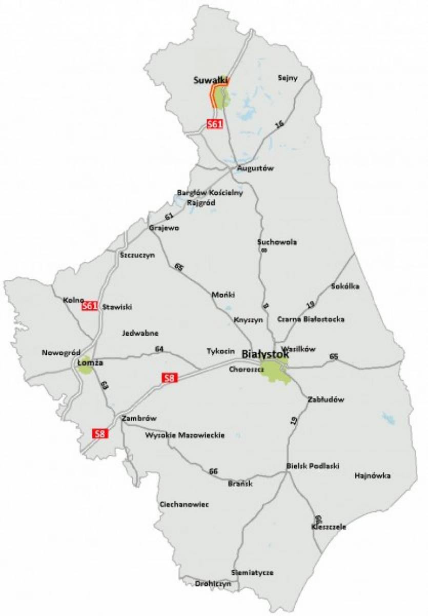 Obwodnica Suwałk na ostatniej prostej. Łomża wciąż ma 