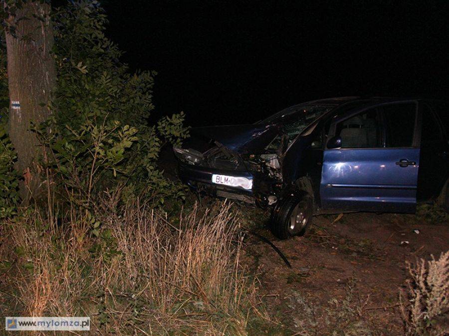 Ford rozbił się na drzewie [FOTO]