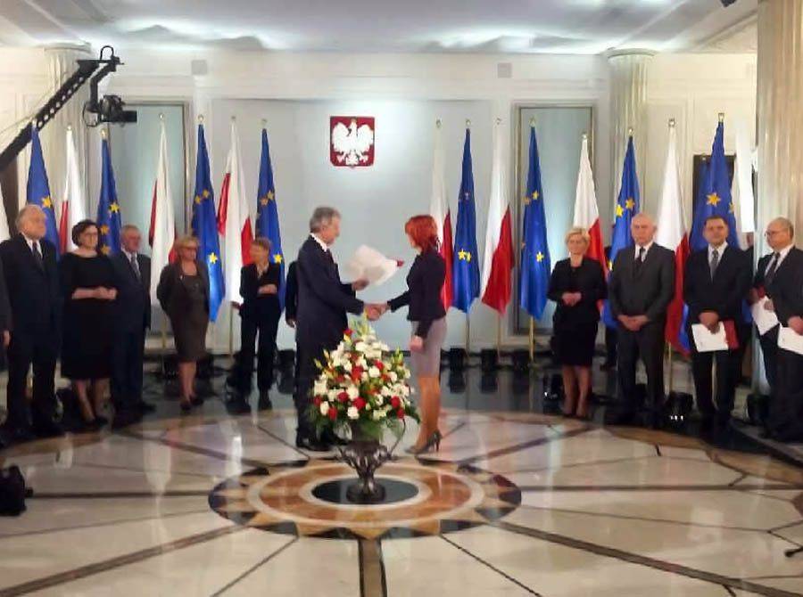 Bernadeta Krynicka odebrała dziś zaświadczenie o wyborze na posła RP
