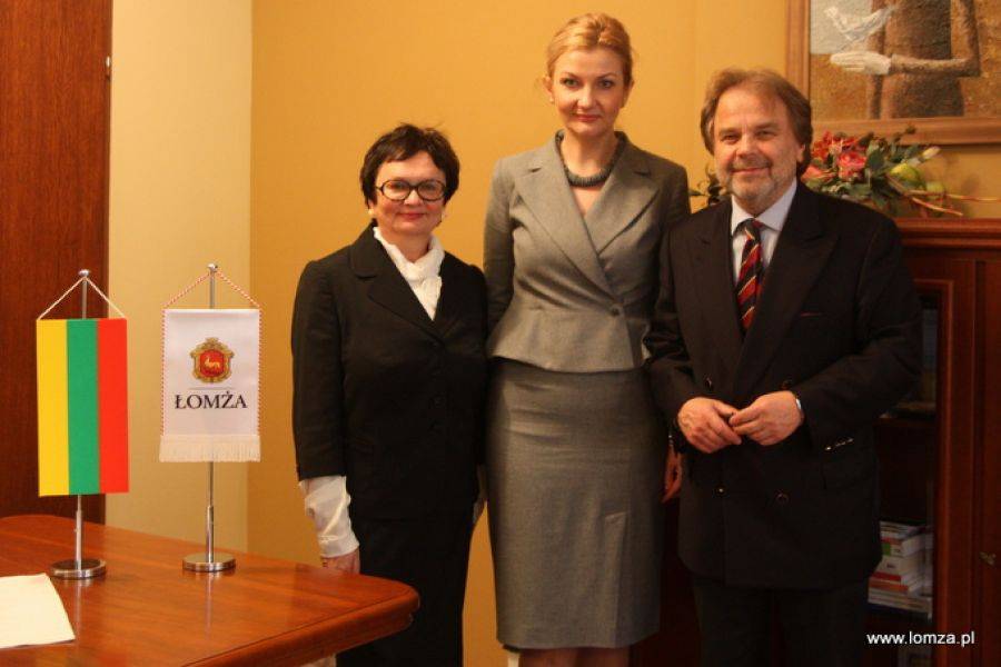 Ambasador Litwy z żoną odwiedził Łomżę