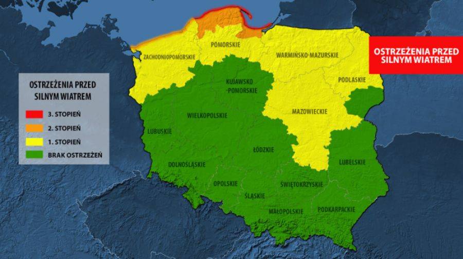 Uwaga na silny wiatr!