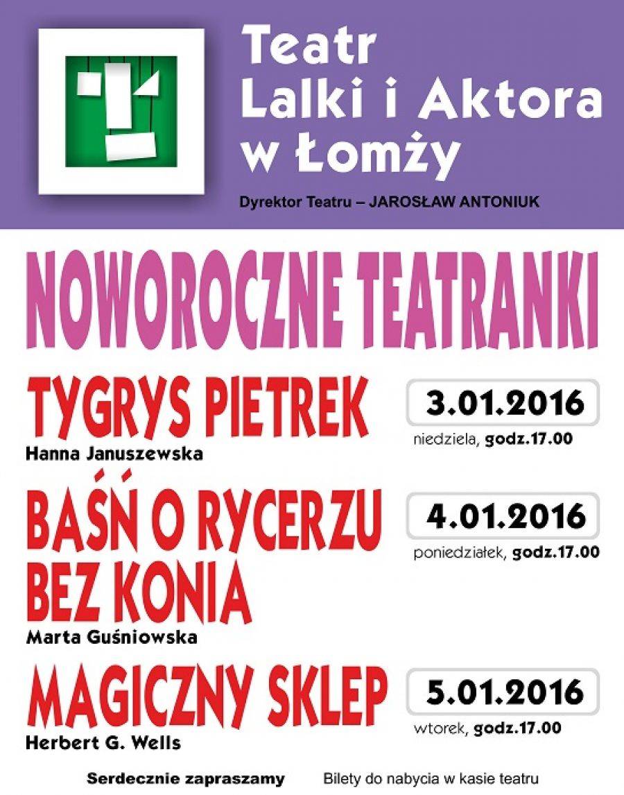 Noworoczne teatranki w TLiA w Łomży