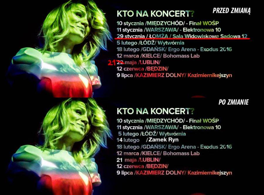 Łomżyniacy nie chcą koncertu Mariki?