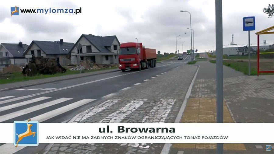 Mieszkańcy Browarnej nie chcą ciężarówek